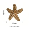 Factory direct sales, high-end vacation fragrance, ocean-style alloy starfish, irregular-shaped fashionable swimsuits, decorative buttons, handicrafts, gifts, creative conch shells, coral Specification image